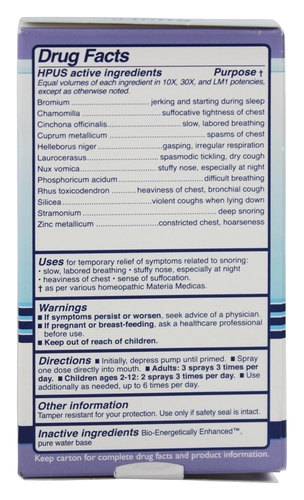 Controle de ronco de medicina natural homeopática - 2 oz. King Bio - Imagem 2