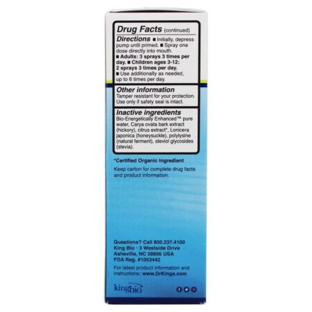 Alívio de dor de cabeça de medicina natural homeopática - 2 fl. oz. King Bio - Imagem 5