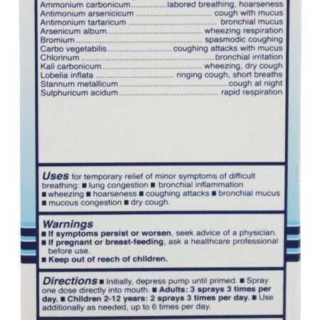 Medicina Natural Homeopática Pulmões & Socorro Brônquico - 2 oz. King Bio - Imagem 2