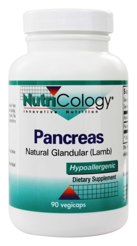 Pâncreas Cordeiro Orgânico Glandular - Cápsulas 90 Nutricology