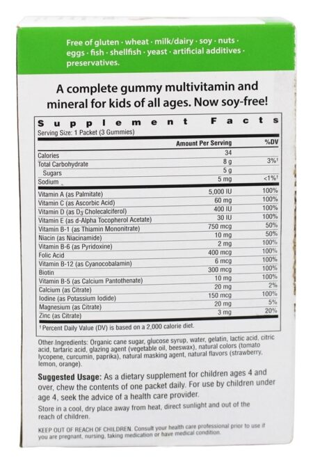 Gomoso Suportar Fundamentos Multivitamina & Multimineral - 30 Pacotes (s) Rainbow Light - Image 2