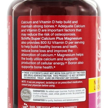 Super Cálcio-Magnésio com Vitamina D 800 UI - 90 Softgels Schiff - Imagem 3