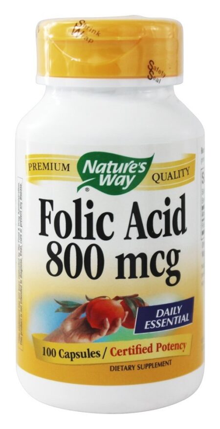 Ácido Fólico 800 mcg. - Cápsulas 100 Nature's Way