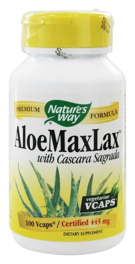 Aloe MAXLAX 445 mg. - Cápsulas vegetarianas 100 Nature's Way