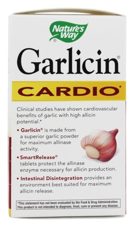 Garlicin - 180 Tablets Nature's Way - Image 3