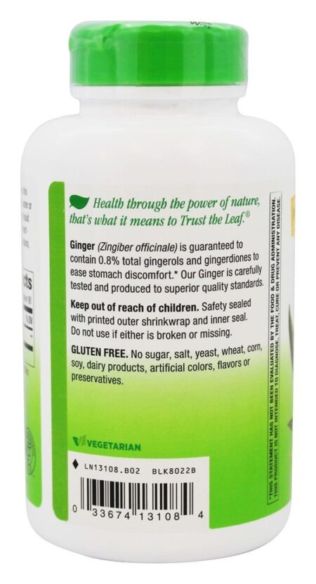 Raiz de Gengibre 550 mg. - Cápsulas vegetarianas 180 Nature's Way - Image 3