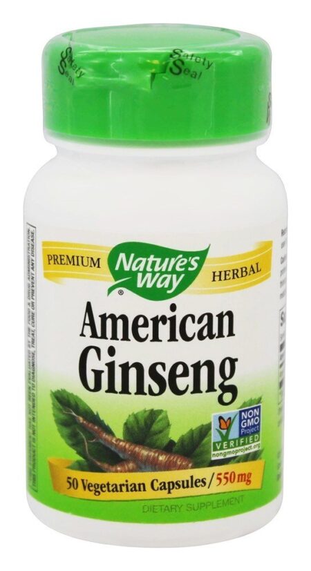 Ginseng Americano 550 mg. - Cápsulas vegetarianas 50 Nature's Way