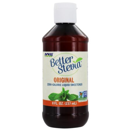 Adoçante Líquido BetterStevia Original - 8 fl. oz. NOW Foods