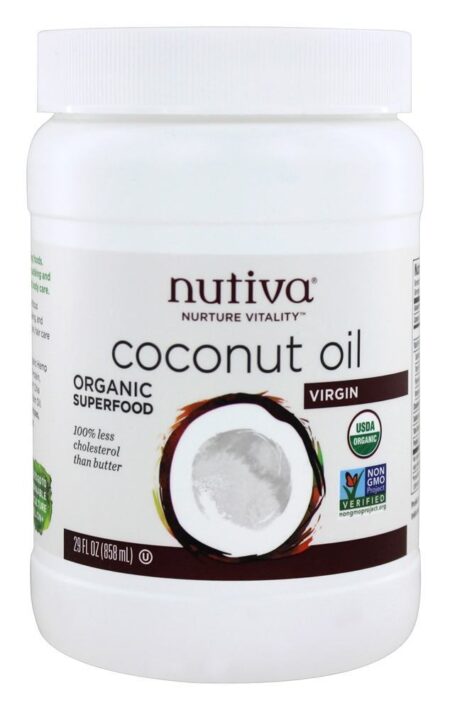 Virgem Orgânica de Óleo de Coco - 29 fl. oz. Nutiva