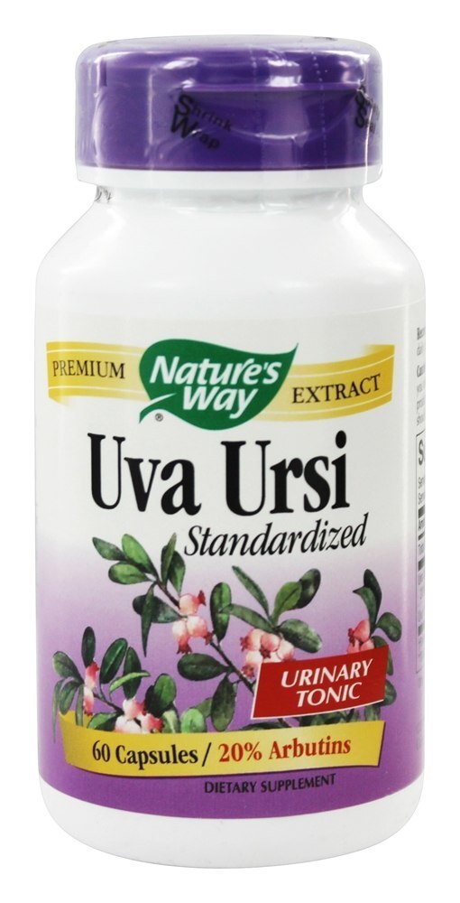 Tônico Urinário Extrato Padronizado Uva Ursi - Cápsulas 60 Nature's Way