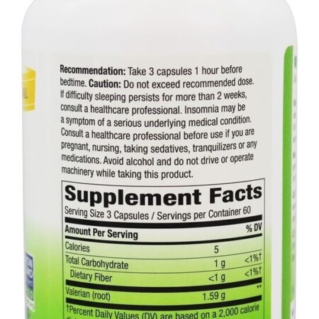 Raiz de Valeriana 530 mg. - Cápsulas vegetarianas 180 Nature's Way - Imagem 2