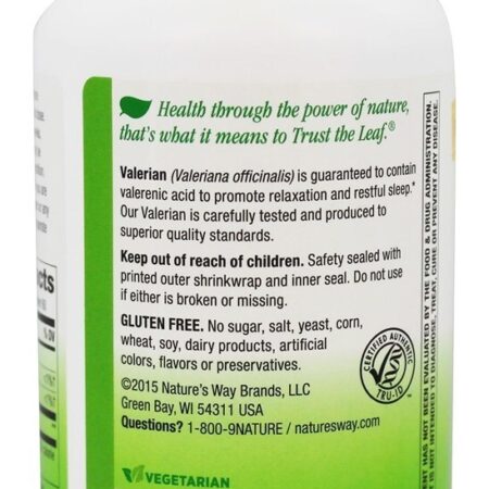 Raiz de Valeriana 530 mg. - Cápsulas vegetarianas 180 Nature's Way - Imagem 3
