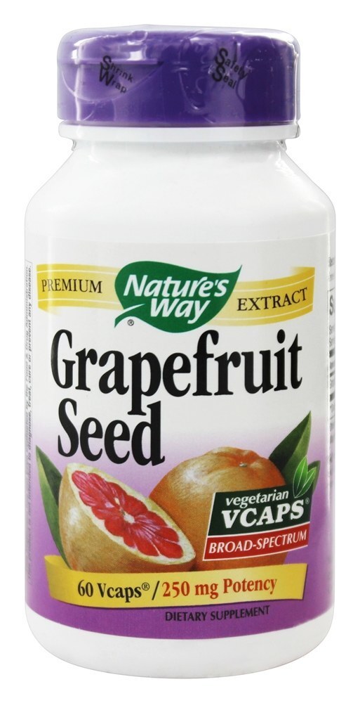 Semente de toranja padronizada - Cápsulas vegetarianas 60 Nature's Way