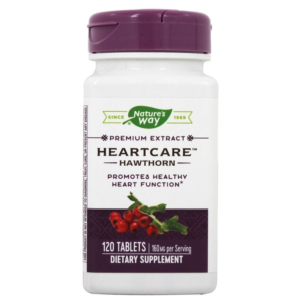Extrato do HeartCare Hawthorn 160 mg . - 120 Tablets Nature's Way