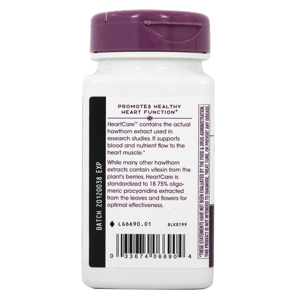 Extrato do HeartCare Hawthorn 160 mg . - 120 Tablets Nature's Way - Imagem 4