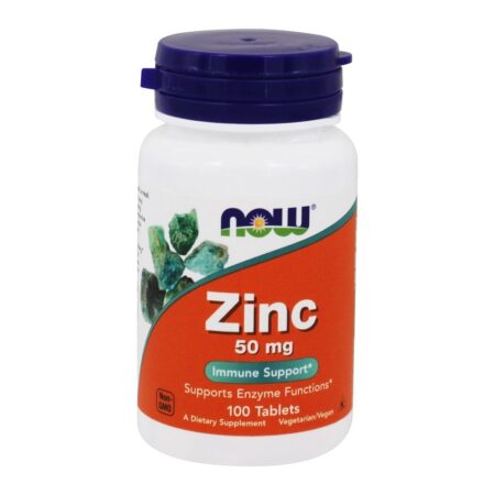 Zinco 50 mg. - 100 Tablets NOW Foods