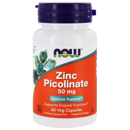 Picolinato de Zinco 50 mg. - 60 Cápsula (s) vegetal (s) NOW Foods