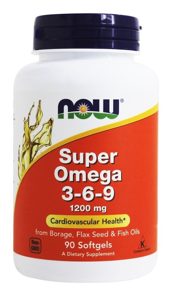 Super Omega 3-6-9 1200 mg. - 90 Softgels NOW Foods
