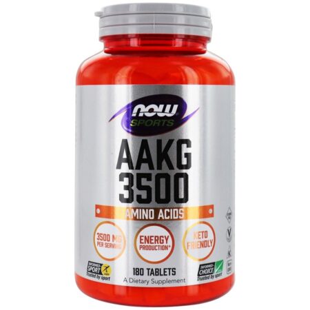 NOW Sports AAKG Aminoácidos 3500 mg . - 180 Tablets NOW Foods