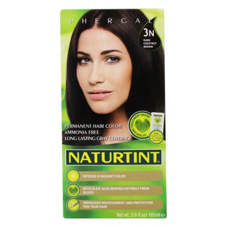 Cor do Cabelo Permanente 3N Castanho Escuro Castanho - 5.6 fl. oz. Naturtint