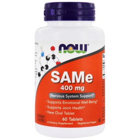 SAM-e Entérico Revestido 400 mg. - 60 Tablets NOW Foods