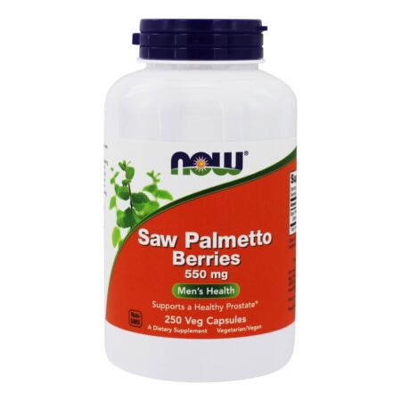 Frutos de Saw Palmetto para a Saúde Masculina 550 mg. - Cápsulas 250 NOW Foods