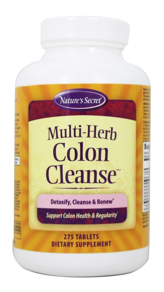 Limpeza do cólon com várias ervas - 275 Tablets Nature's Secret