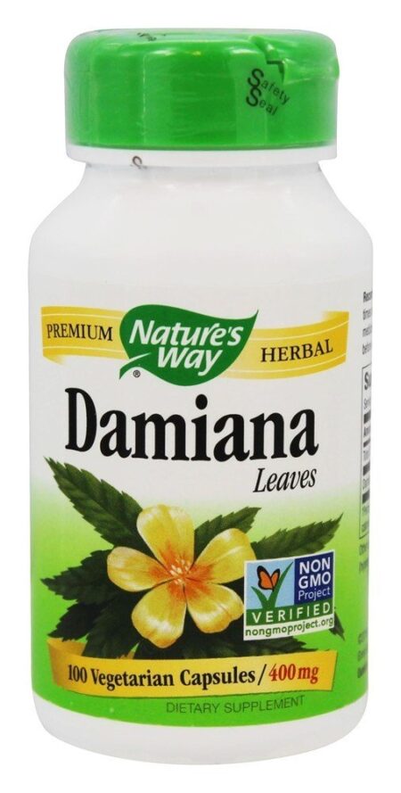 Damiana Deixa 400 mg. - Cápsulas vegetarianas 100 Nature's Way