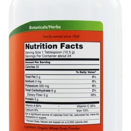 Trigo Em Pó Orgânico - 9 oz. NOW Foods - Imagem 2
