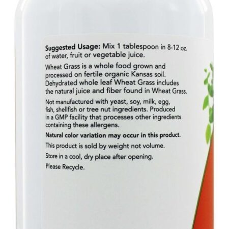Trigo Em Pó Orgânico - 9 oz. NOW Foods - Imagem 3