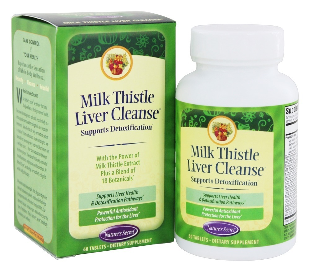 Leite Cardo Fígado Limpar - 60 Tablets Nature's Secret