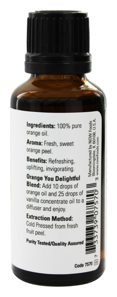 Óleo Essencial de Laranja 100% Pure - 1 fl. oz. NOW Foods - Imagem 2