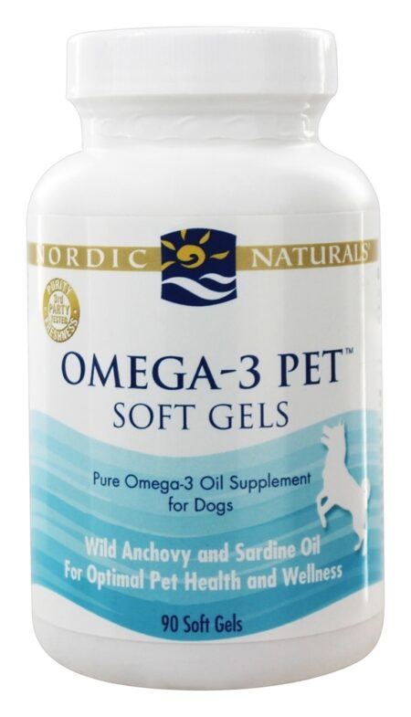 Omega - 3 Pet para cães - 90 Softgels (anteriormente para Cães e Gatos) Nordic Naturals