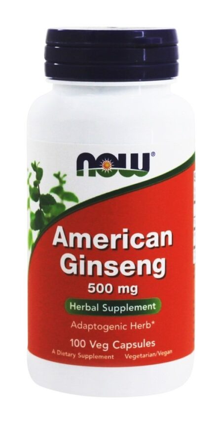 Ginsengo Americano 5 % Ginsenoside 500 mg. - Cápsulas 100 NOW Foods