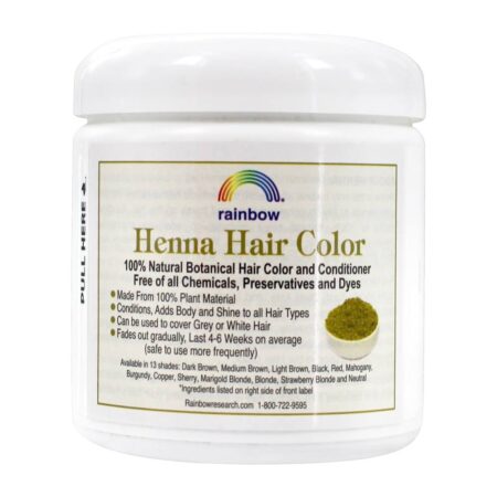 Henna Hair Color & Condicionador Preto - 4 oz. Rainbow Research - Image 2