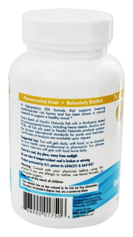 Fórmula EPA Limão 1000 mg. - 60 Softgels Nordic Naturals - Image 3