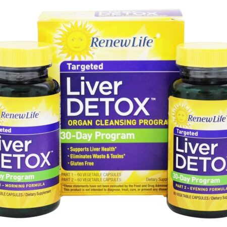 Fígado Detox Conjunto 30-Dia Programa – Cápsulas 120 Renew Life — foto 1