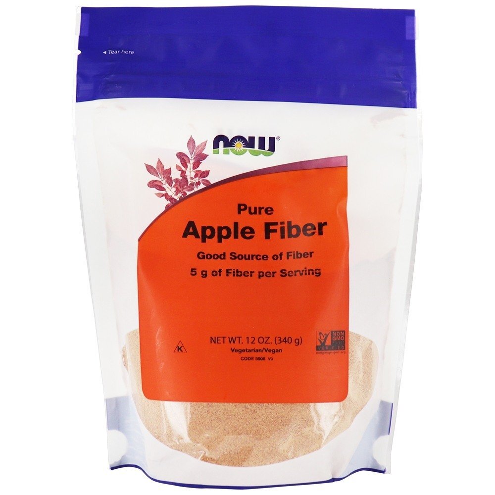 Pó De Fibra De Maçã - 12 oz. NOW Foods