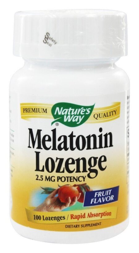 Sabor de Melatonina Fruta 2.5 mg. - 100 Pastilhas Nature's Way