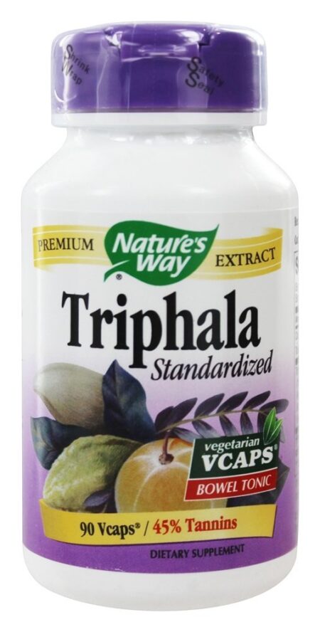 Triphala padronizado - Cápsulas vegetarianas 90 Nature's Way