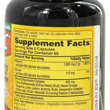 Éster C com Bioflavonóides Cítricos 500 mg. - Cápsulas 120 American Health - Imagem 2
