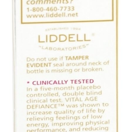 Pulverizador oral homeopático do desafio da idade vital - 1 fl. oz. Liddell Laboratories - Imagem 3