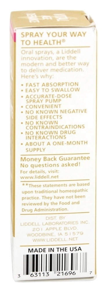 Pulverizador oral homeopático do desafio da idade vital - 1 fl. oz. Liddell Laboratories - Imagem 4