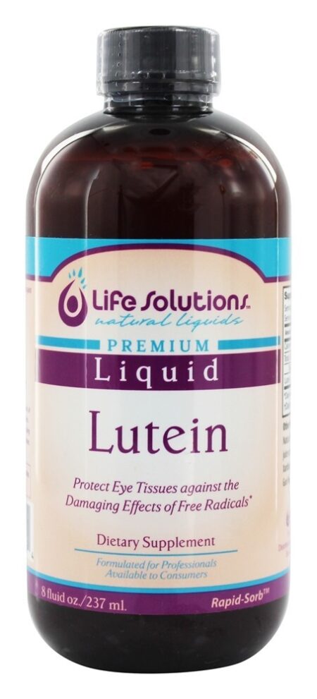 Luteína Liquida Para a Saúde Ocular - 8 fl. oz. Life Solutions