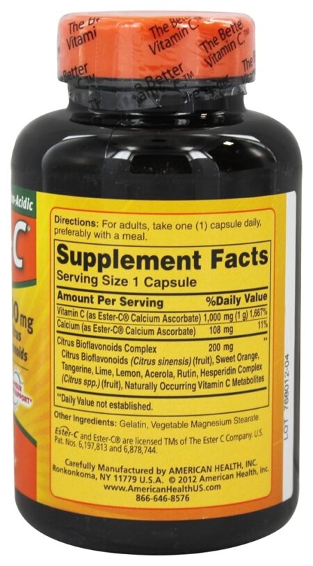 Éster C com Bioflavonóides Cítricos 1000 Mg. - Cápsulas 90 American Health - Image 2