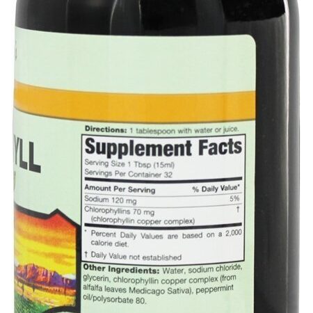 Clorofila Líquida Com Hortelã 70 mg. - 16 fl. oz. Bernard Jensen - Imagem 2