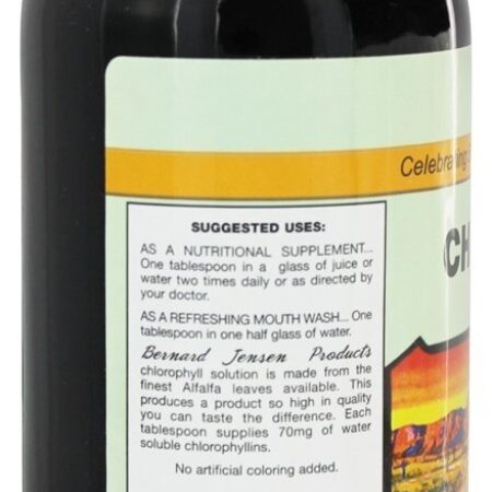 Clorofila Líquida Com Hortelã 70 mg. - 16 fl. oz. Bernard Jensen - Imagem 3