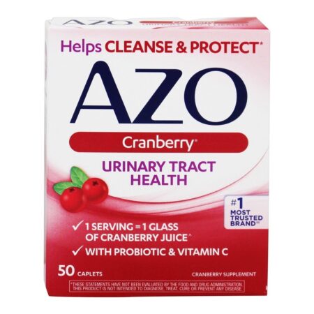 AZO Cranberry para Saúde do Trato Urinário - 50 Cápsulas Azo