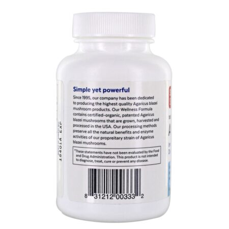 Superfood Science Agaricus Suporte Bio Imune 600 mg. - Cápsulas 60 Atlas World - Image 3