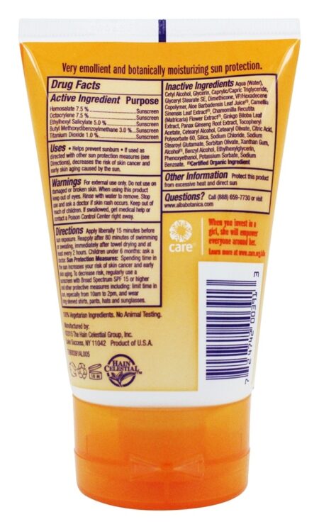 Proteção Natural Muito Emoliente Sunblock Sem Fragrância 30 SPF - 4 fl. oz. Alba Botanica - Image 2